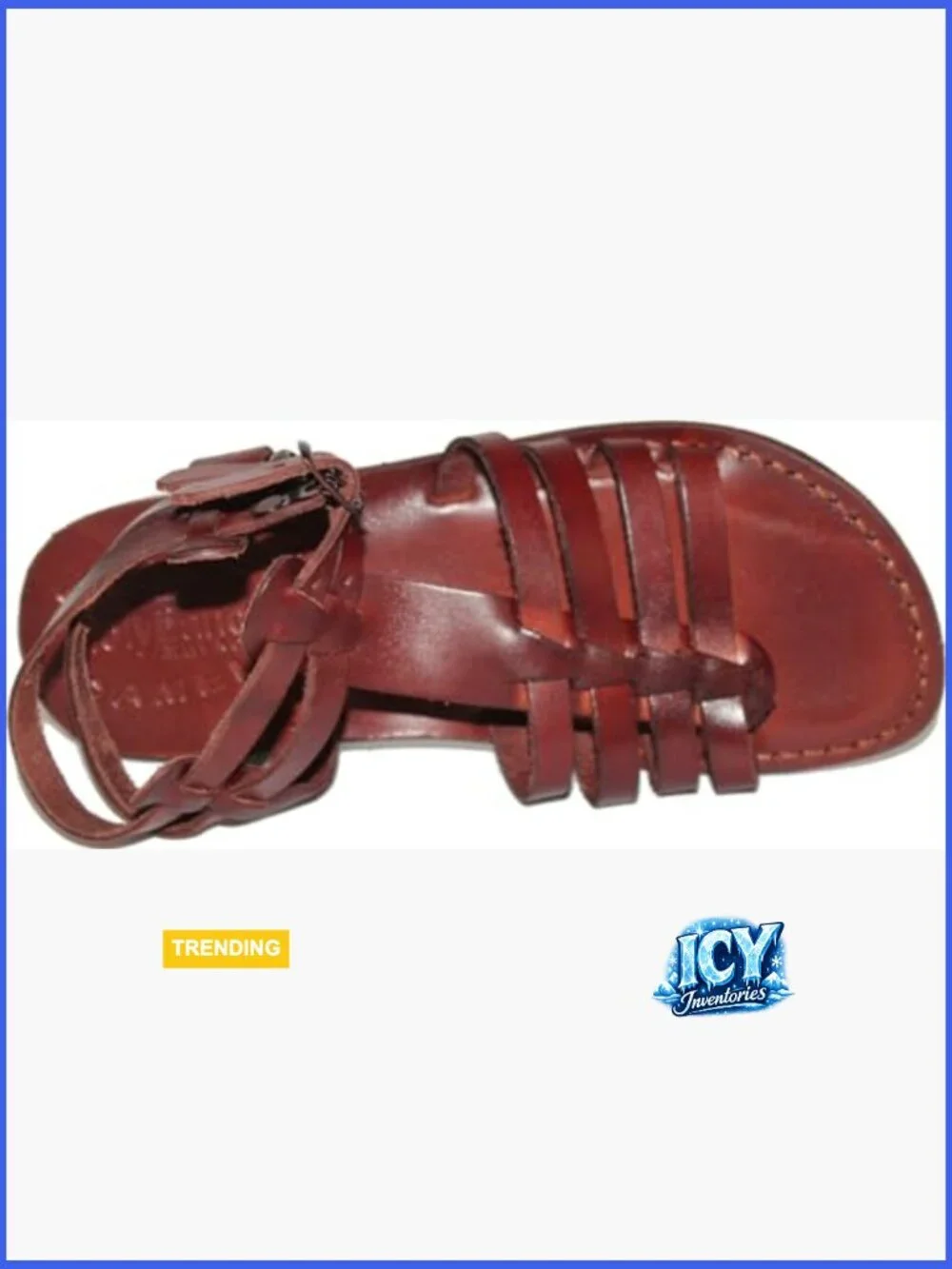 Handmade Leather Biblical Jesus Sandals Slides Jerusalem